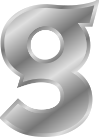 Effect Letters alphabet silver