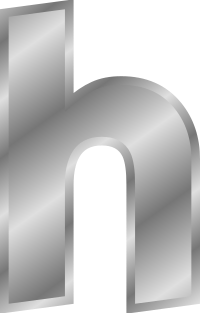 Effect Letters alphabet silver
