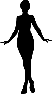Woman silhouette