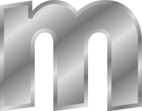 Effect Letters alphabet silver