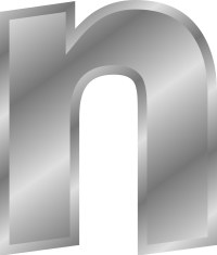 Effect Letters alphabet silver