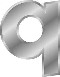 Effect Letters alphabet silver