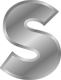 Effect Letters alphabet silver