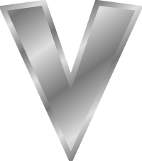 Effect Letters alphabet silver