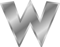 Effect Letters alphabet silver