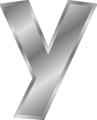Effect Letters alphabet silver