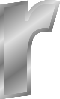 Effect Letters alphabet silver