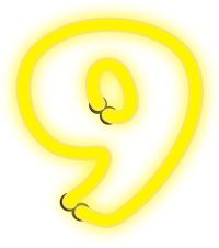 Neon Numerals-9