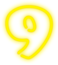 Neon Numerals-9