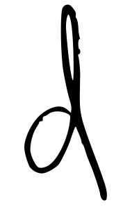 Letter D