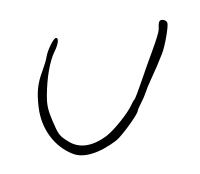 Letter U