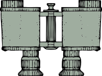 binoculars top view