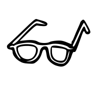 sunglasses outline