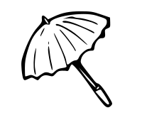 umbrella outline