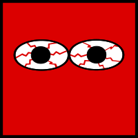 Eyes bloodshot