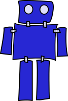 blue robot