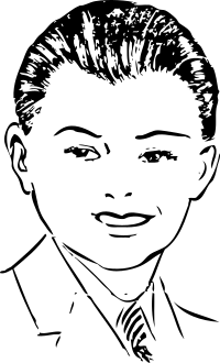 pompadour - front view