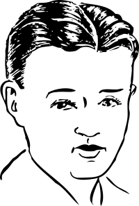 Boys center part