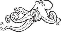 Coloring Book Octopus