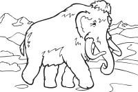 Coloring Book Mammoth