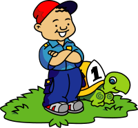 Boy and Turtle