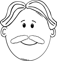 Man Face Cartoon