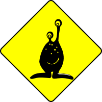 Caution alien
