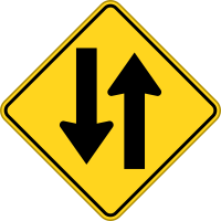 to way warning sign