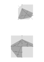 plane through two lines with intersection point, -- Ebene zweier kreuzender Geraden