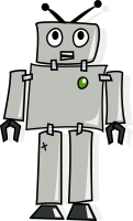 cartoon robot