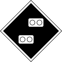 (GD-13) sign "Permanent sign - Attention! the gap in electricity supply»