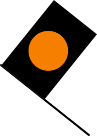 Black/orange flag