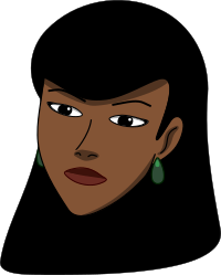 Woman head (dark)