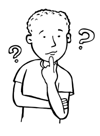 thinkingboy outline
