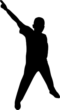 Boy dancing