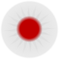 Rounded Japan flag