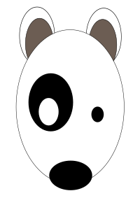 # Bullterrier head, bujung,Bull terrier cartoon,dog Bullterrier