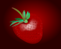 Realistic strawberry
