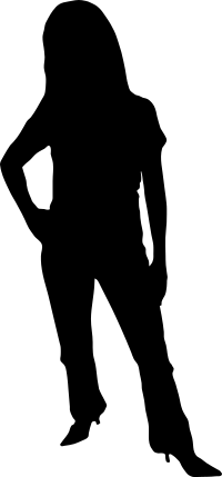 Woman silhouette