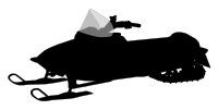 Snowmobile silhouette