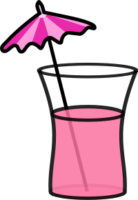 Pink cocktail