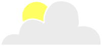 Sun behind cloud