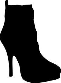 Women shoe silhouette