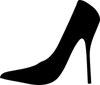 Women shoe silhouette