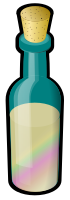 Bottle of Colored Sand, with Cork