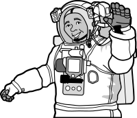 smiling astronaut