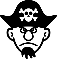 Angry young pirate