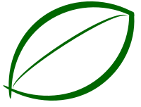 Small Green Leaf Icon