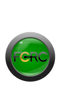 FCRC button/logo with text