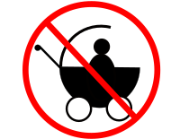 No baby carriage. No baby buggy.